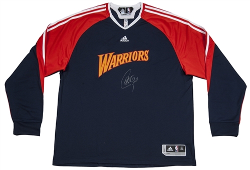 Stephen Curry Signed Warriors Warm-Up Jersey (Player COA)